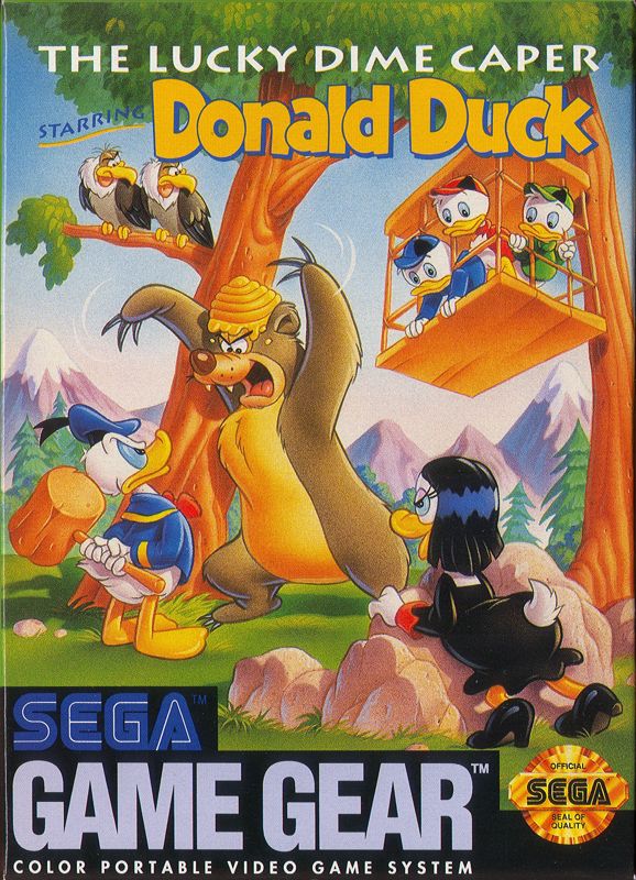 Lucky Dime Caper Starring Donald Duck box art for Sega Game Gear